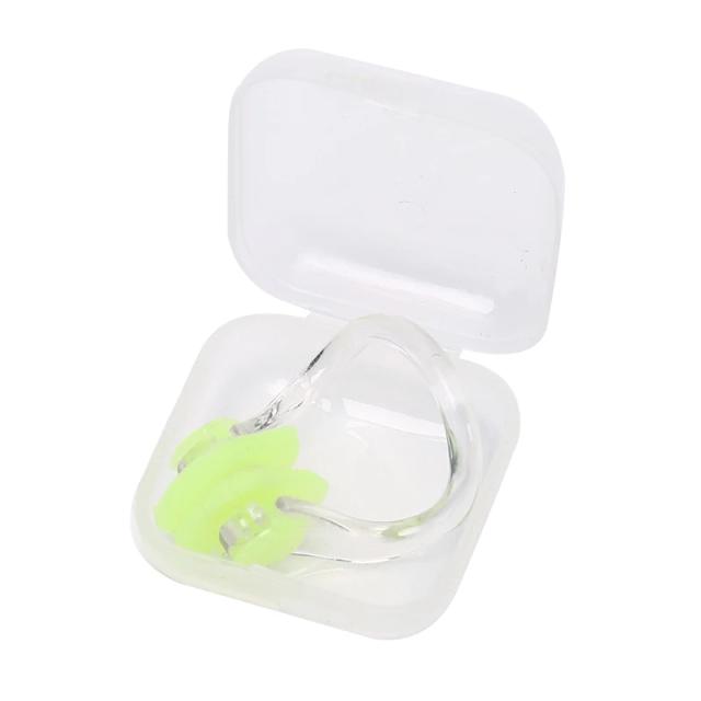Conjunto de Natação com Nariz Clip e Tampões de Ouvido em Silicone Macio para Crianças e Adultos Iniciantes em Mergulho