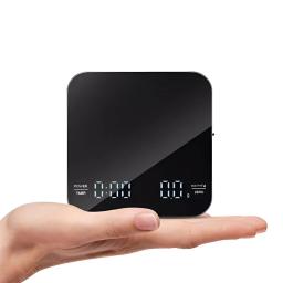 1 conjunto de balança de café eletrônica com almofada de silicone balança de café digital com temporizador display led carregamento usb uso em café em casa bom presente - Image 6