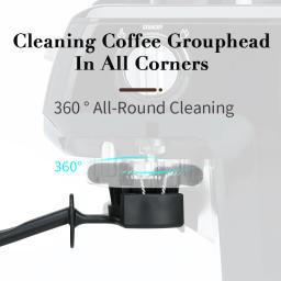 Limpador de escova para máquina de café, 51mm 58mm, grupo de café expresso, limpeza de cabeça de cerveja para delonghi breville, acessórios de barista, ferramenta - Image 2