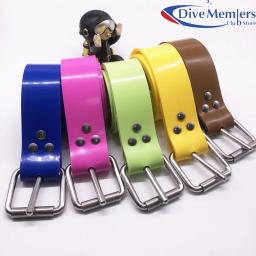Silicone cinto com fivela de aço inoxidável, Freediving, também para Spearfishing, mergulho, mergulho livre, opções de cores - Image 3