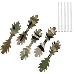 Conjunto de Tiras de Camuflagem Tática, DIY Decore Tiras para Mochila, Capacete Airsoft, Terno Ghillie, Arma, Tiro Paintball, 3D, 5pcs - Image 5