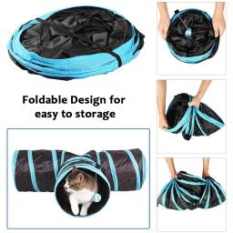 Brinquedos de túnel dobrável para pet, Tubo de túnel de gato, Kitty Training, Brinquedo divertido interativo para coelho, Animal Play, Estilo 30 - Image 5