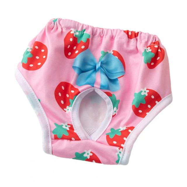 Fralda Confortável para Cachorros com Forro Acolchoado e Padrão de Desenhos Animados, Ideal para Prevenir Confusões e Menstruação Pet