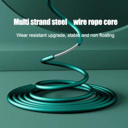 Corda sem fio com bolas pesadas, pular corda para perda de peso, equipamento de ginástica em casa, linha de salto para homens e mulheres - Image 3