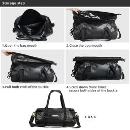 Rhinowalk 20l à prova dwaterproof água pannier saco multifuncional saco de bicicleta alta capacidade bolsa de ombro acessório da bicicleta - Image 2