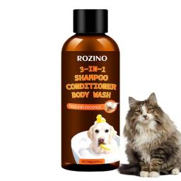 Dog Body Wash 3-em-1 mancha de coco e eliminador de odores, hidratante sem lágrimas orgânico à base de plantas, shampoo e condicionador para cães, tapete - Image 1