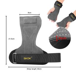 Luvas de ginástica para halterofilismo, proteção de mãos, protetor de palma, pulseira, equipamento fitness, 1 par - Image 3