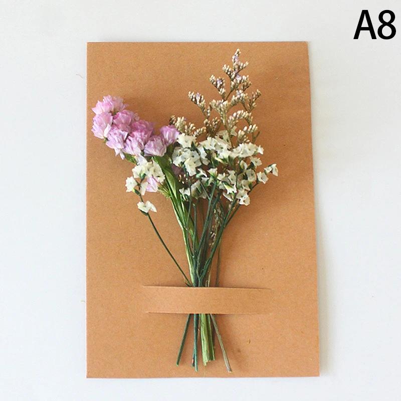 Mini flores secas naturais bouquet, DIY materiais florais, dama de honra boutonnieres, decoração do casamento do Natal, dia dos namorados, 1pc - Image 1