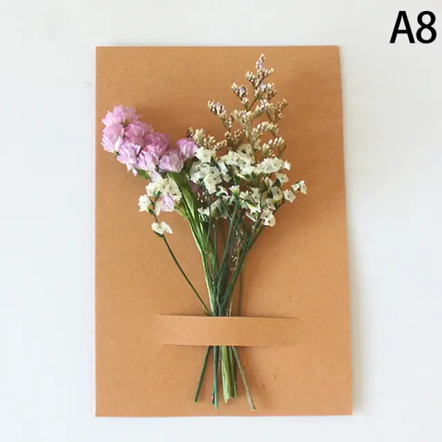 Bouquet de Mini Flores Secas Naturais para DIY, Boutonnieres de Dama de Honra e Decoração de Casamento para Natal e Dia dos Namorados - 1 Peça
