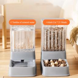 Dispensador automático de alimentos e água para animais de estimação, alimentador e tigela, grande capacidade para cães pequenos e médios, cachorrinho e gatinho, gato, 3.5L - Image 6