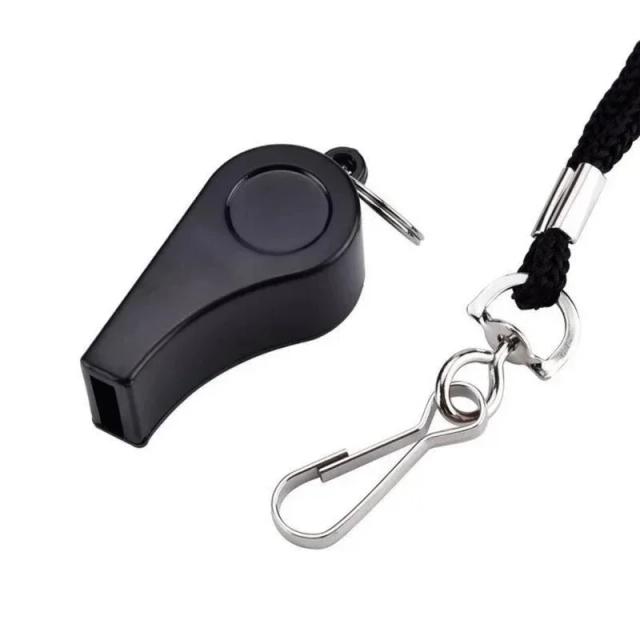 Apito Preto para Árbitros - Ideal para Basquetebol, Voleibol e Atividades ao Ar Livre