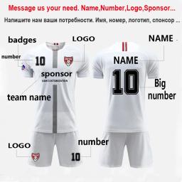 Camisa de futebol personalizada masculina, uniforme de árbitro de futebol, camisa de treinamento masculina, infantil, 2022 - Image 2
