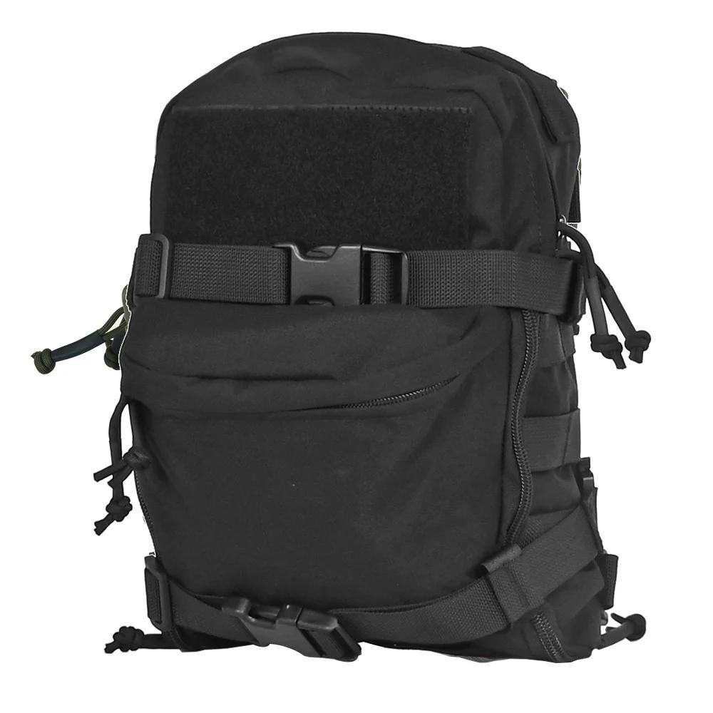 MOLLE Mini saco de hidratação para fãs táticos, painel traseiro de água, bolso de bexiga, colete tático, porta-pratos Airsoft - Image 1