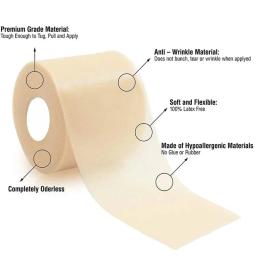 Espuma de atadura elástica autoadesiva, filme de pele de algodão, máscara de cotovelo, esportes underwrap, fita atlética pré-envoltório, 1pc - Image 4