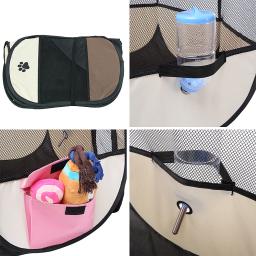 Portable Octogonal Pet Fence, canil dobrável, abrigo de cachorro, fácil de usar, fácil operação, grandes gaiolas, cercas de gato - Image 5