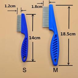 Pente de aço inoxidável para pulgas e insetos, escova para animais de estimação, ferramenta portátil para remoção de pelos de gatos e cães, para cuidado - Image 6