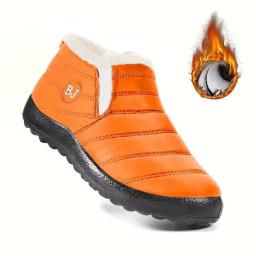 Sapatos femininos de inverno novo casal engrossado sapatos de algodão quente antiderrapante botas de neve impermeáveis botas de algodão sapatos de verão femininos - Image 5