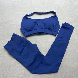 Nclagen conjunto esportivo feminino 2/3 peças roupas de ginástica treino impacto roupas esportivas terno de fitness sutiã calças curtas scrunch booty esporte outfit - Image 4