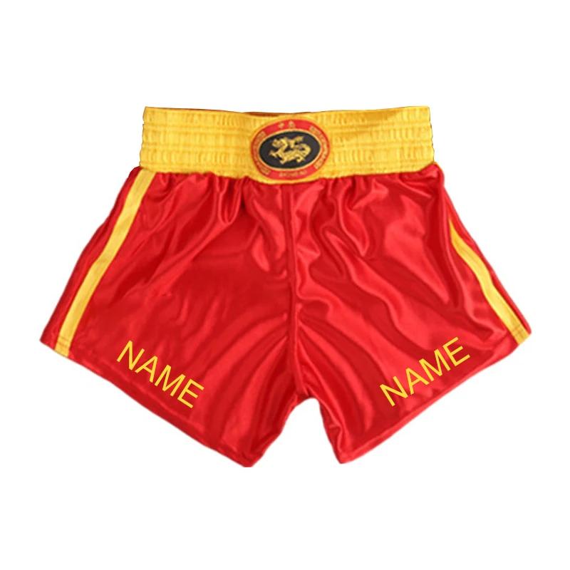 Shorts De Boxe Personalizado e Camisa, Artes Marciais, Wushu, Sanda, Muay Thai, Kickboxing, Luta, Uniforme, Homens, Mulheres, Criança, Menino, Menina - Image 1