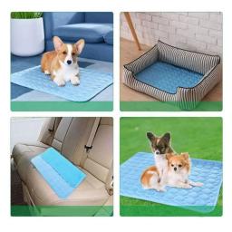 Absorção de água Pet Cooling Mat, Cobertor profissional, Manter resfriamento Ice Silk Dog Bed, carro, sofá, cachorro, crianças e adultos - Image 2