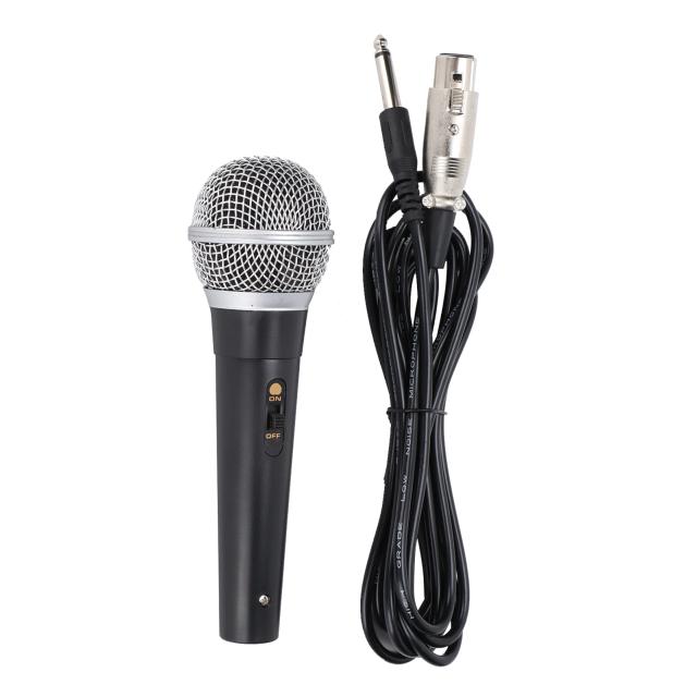 Microfone XLR Portátil para Karaoke e Gravação com Cabo de 1,4 metros