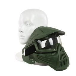 Máscara facial completa airsoft caça cs wargame máscaras protetoras ao ar livre tiro paintball máscara respirável acessórios com óculos - Image 6