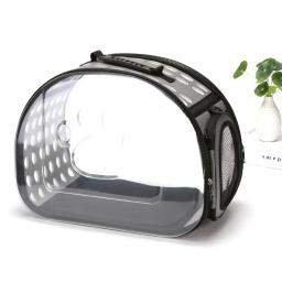 Animal de estimação transparente mochila viagem portátil saco de gato um ombro dobrável respirável espaço saco gaiola do cão pet saco gato mochila - Image 3