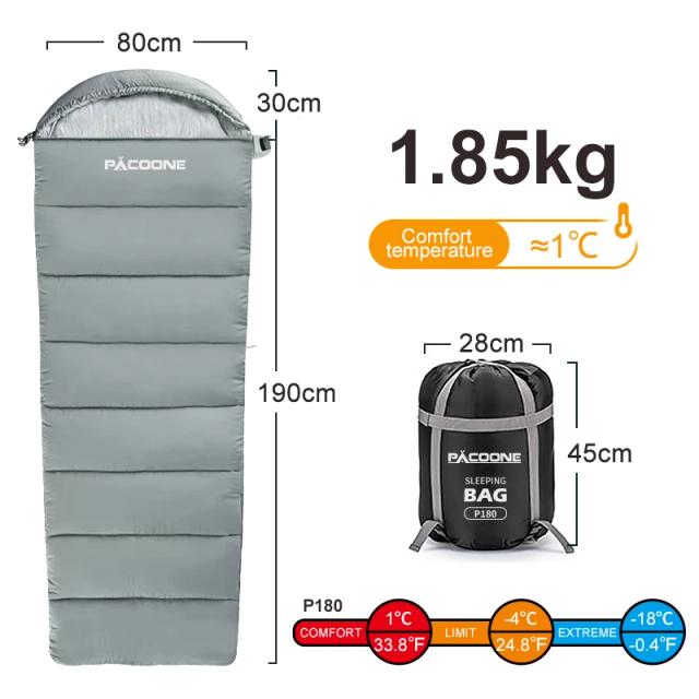 Saco de Dormir Duplo Pacoone: Conforto e Calor em Algodão Leve para Camping e Viagens