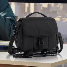 Bolsa de viagem para câmera, à prova d'água, leve, capa protetora para câmera com capa de chuva e suporte para tripé, ombro pequeno - Image 4