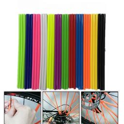 Roda da motocicleta falou Protector, Capas de pele, Tubo para Motocross Bicicleta, Cool Bike Acessórios, 11 Cores, 24cm, 72Pcs - Image 1