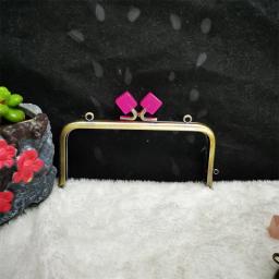 Bronze Metal Bolsa Quadro com Fecho Doce Parafuso, DIY Saco Peças Acessórios, Antique Brass Hanger Handle, Tamanho 13cm x 6cm, 1 Pc - Image 6