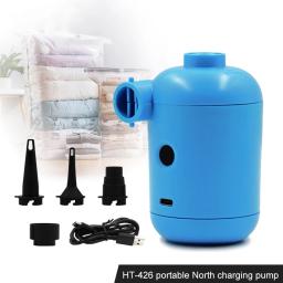 Bomba de ar elétrica Mini exterior, Inflator dupla utilização, sofá inflável, barco de borracha, carregamento USB, dupla utilização, DC, 5V - Image 2