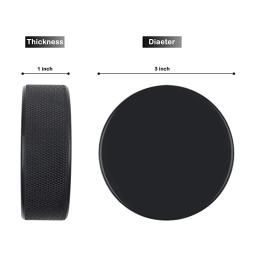 5/10 pces preto hóquei no gelo pucks para praticar bolas de hóquei de treinamento clássico com cordão saco de malha - Image 3