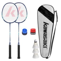 Kawasaki 1 par de raquete de badminton 1u quadro de liga de alumínio raquete de badminton com corda para entretenimento ao ar livre up-0182 - Image 1