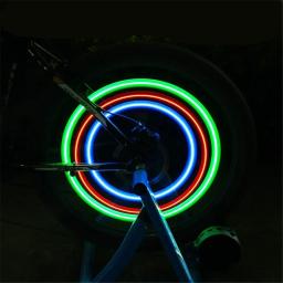 Bicicleta impermeável roda falou luz, luz de corrida, LED luminoso sapato clip luz, mountain bike lâmpada de fio de aço, bicicleta acessório - Image 5