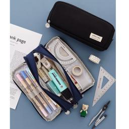 Grande Estojo Criativo para Meninos e Meninas, Estojos de Lápis Kawaii, Saco de Caneta para Crianças, Material Escolar, Bonito - Image 4