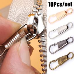 10 pçs destacável zíper peça zíper slider extrator kit de reparo substituição para fivelas quebradas sacos viagem mala cabeça zíper - Image 1