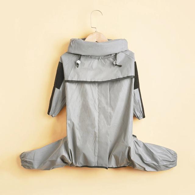 Capa de Chuva Impermeável e Refletiva para Cães - Jumpsuit Protetor Solar e Roupas para Atividades ao Ar Livre