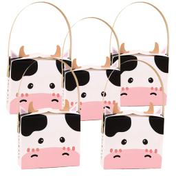 Animais de fazenda Vaca Festa Tratar Caixas, Goodie Candy Treat Caixas, Birthday Party Favor Caixas, Suprimentos Decoração, 12 Pcs - Image 1
