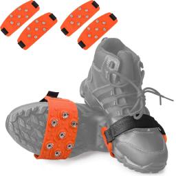 Garras de gelo de silicone sete dentes garras de gelo ao ar livre escalada neve montanha antiderrapante sete dentes garras de gelo ajustáveis - Image 1