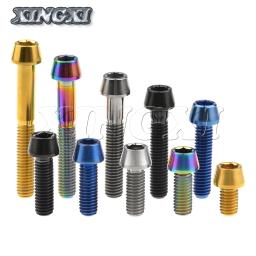 Xingxi titânio m6x10 16 18 20 25 30 35 40 45 50 55 60 65mm chave allen parafuso de cabeça cônica para bicicleta fone de ouvido freio parafusos - Image 5