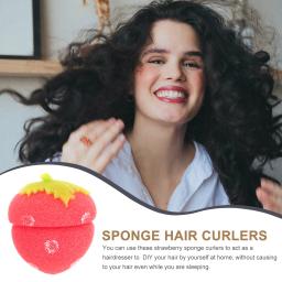 Caixas modelador de morango tampa esponja modeladores de cabelo caixas de bilhete de rifa com brilho - Image 6