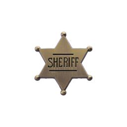 Honra Medalha Comemorativa Peito, Estrela Hexagonal, Criativo Sheriff Metal Badge, Acessórios Personalizados, Novo Produto - Image 4