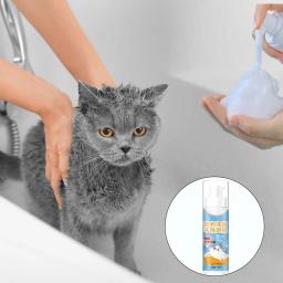 Espuma Desodorizante Natural para Cães, Shampoo para Cães, Pet Cleaning Supplies, Coelhos Pequenos, Hamsters, Gatinhos, Filhotes, 200ml - Image 2