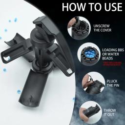 Modelo de granada de airsoft m18, 2 peças, granadas de mão de impacto movidas a mola, brinquedo de plástico, jogo de paintball tático, modelo de dramatização - Image 2