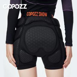 Copozz nova versão atualizada joelheiras de esqui hip pads patinação ao ar livre equipamentos de proteção ajustável protetor de esqui hip acolchoado shorts - Image 3