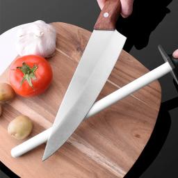 Haste de afiar faca de aço, apontador de cerâmica, sistema de afiação rápida, ferramentas de cozinha profissionais, 10 ", 12" - Image 1
