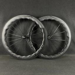 Aro de fibra de carbono para bicicleta de estrada 700C/freio V 6560 conjunto de rodas de estrada superfície UD com clincher/tubular/cubo de roda tubeless opcional - Image 2