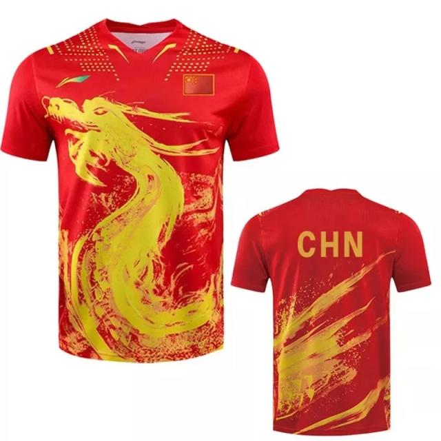 Camisa Tênis de Mesa Dragão China Masculino/Feminino Casual Esportivo