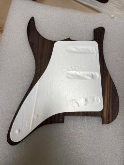 Handmade Carved Pattern Rosewood Guitarra Elétrica Pickguard, Scratch Plate & Parafusos, 11 Furos, SSH, SSS, Peças S T - Image 5